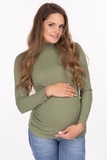 Водолазка для беременных 11289 зеленый