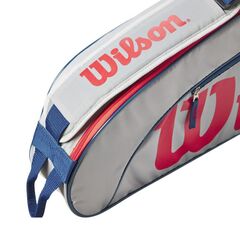 Теннисная сумка Wilson Junior 3 PK Racket Bag - EQT/red