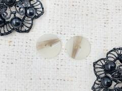 Пуговицы, d 1,8 см, 2 прокола, бежевый