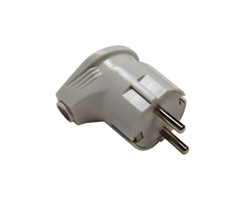 Купить Вилка угловая с заземлением 16А белая 4110 IN HOME недорого со склада в Хабаровске, Якутске, Владивостоке, Южно-Сахалинске, Благовещенске