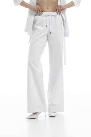 Брюки клеш из уплотненного хлопка