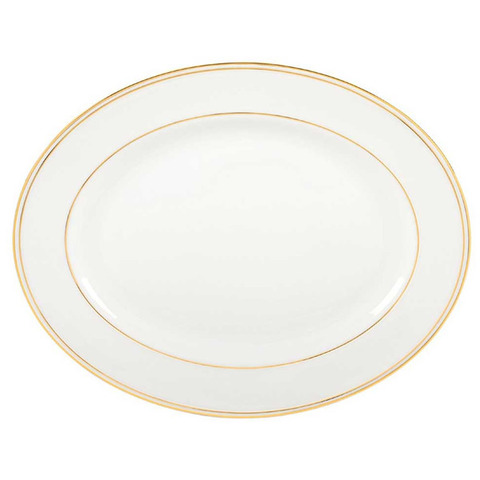 Блюдо Lenox Федеральный, золотой кант 33см