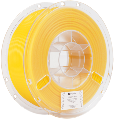 Пластик для 3D-принтера PolyMaker PolyLite PETG, 1.75 мм, 1 кг, Желтый