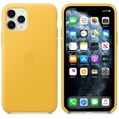 Чехол для телефона APPLE iPhone 11 PRO Leather Case - Meyer Lemon (MWYA2ZM/A)
