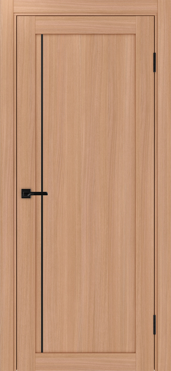 Дверь межкомнатная Оптима Порте Турин 565.11 АПП молдинг SB, цвет темный ясень, экошпон, глухая