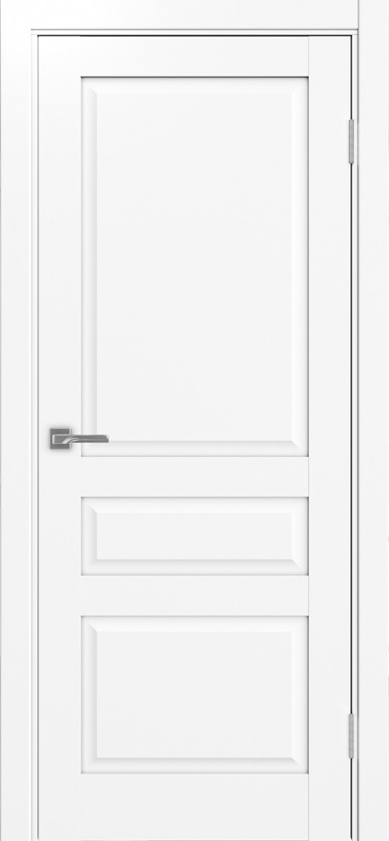 Дверь межкомнатная Оптима Порте Тоскана 631.111 ОФ3, цвет белый снежный, экошпон, глухая