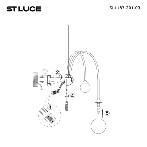 Бра ST Luce Vive SL1187.201.03