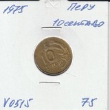 V0515 1975 Перу 10 сентаво сентавос центаво
