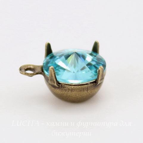 Сеттинг - основа - подвеска для страза 8 мм (39ss) (оксид латуни) ()
