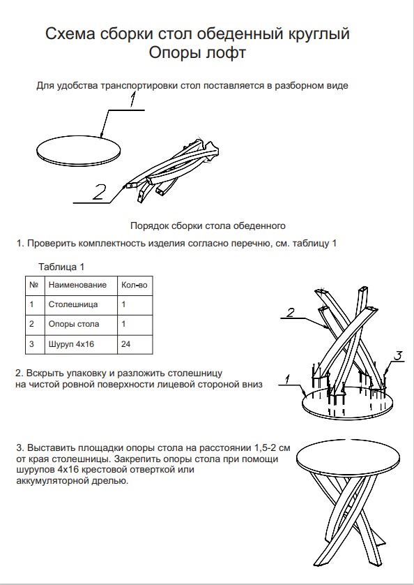 Ноги для обеденного стола