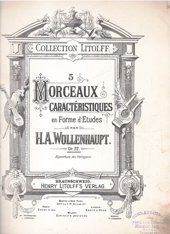 Morceaux caracteristicues en Forme d`Etudes