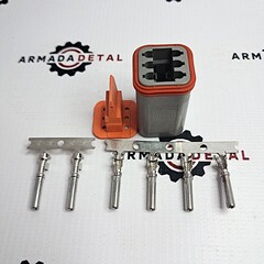 Разъем гнездевой серии DEUTSCH DT 6-ти контактный | DT06-6S | Аналог