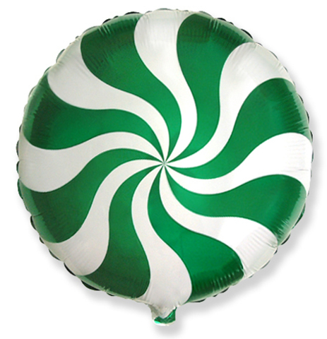 Фольгированный шар Леденец зеленый