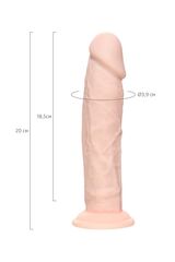 Телесный фаллоимитатор из силикона Gabriel M. - 20 см. - 