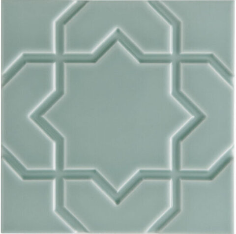 Adex Neri Liso Star Sea Green 15x15
