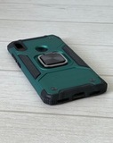 Противоударный чехол Strong Armour Case с кольцом для Huawei Y6 2019 / Y6 Pro 2019 / Y6 Prime 2019 (Зеленый)