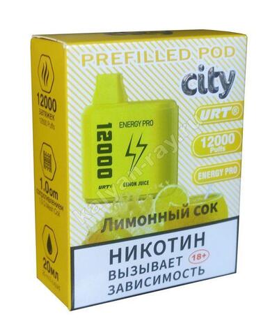 Картридж City Energy Pro Лимонный Сок 12000 затяжек