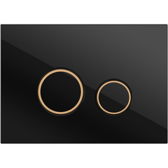 Cersanit 64117 Кнопка TWINS для LINK PRO/VECTOR/LINK/HI-TEC стекло черный фото