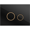 Cersanit 64117 Кнопка TWINS для LINK PRO/VECTOR/LINK/HI-TEC стекло черный