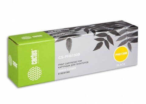 Картридж лазерный Cactus CS-PH6130B 106R01285 черный (2500стр.) для Xerox Phaser 6130/6130n