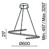Подвесной светильник Maytoni Curve MOD242PL-L33BK
