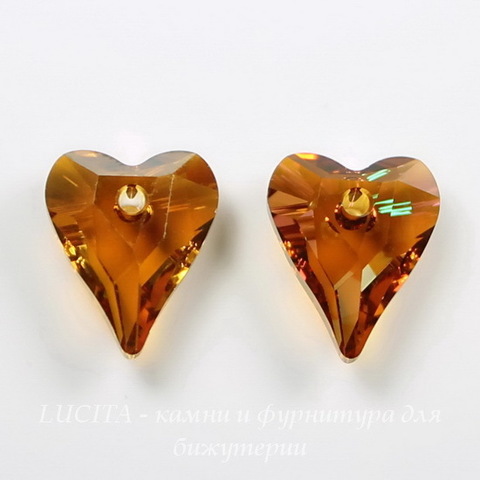6240 Подвеска Сваровски Сердечко Wild Heart Crystal Copper (12 мм)