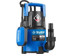 ЗУБР 750 Вт, дренажный насос с минимальным уровнем откачки, Профессионал (НПЧ-Т3-750)