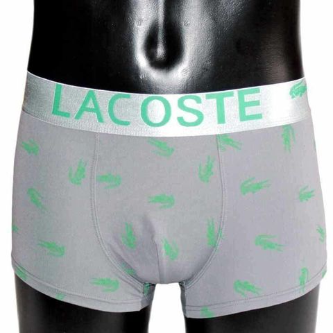 Мужские трусы боксеры серые Lacoste