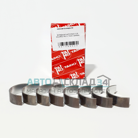 ВКЛАДЫШИ ШАТУННЫЕ 0,25 SOLARIS, RIO III TAIHO (GAMMA)