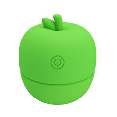 Зеленый клиторальный стимулятор в форме яблочка Apple Secret - 