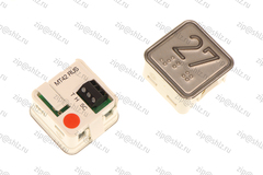 Кнопка (кнопочный модуль) MT42 RUS "27 Этаж", квадратная, красная подсветка, Брайль.