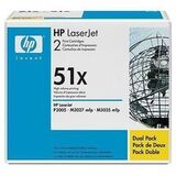 Двойная упаковка картриджей Q7551X для HP LaserJet M3027, M3027x, M3035, M3035xs, P3005d, P3005dn, P3005n, P3005x, P3005 (черный, 2x13000 стр.)