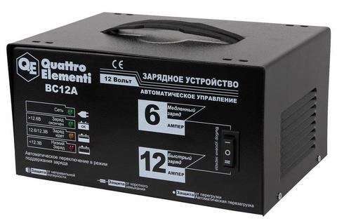 Зарядное устройство QUATTRO ELEMENTI BC12A (12В, 12 / 6 А) автомат (770-131)