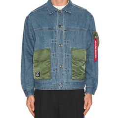 Куртка Alpha Industries Denim Jacket Replica Blue (Синяя)