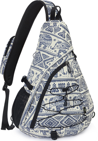 Картинка рюкзак однолямочный Nevo Rhino 9070 Lucky Elephant - 1