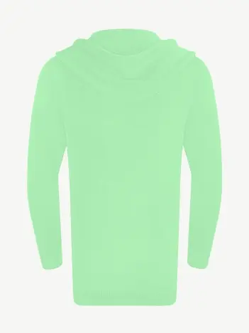 Кардиган с капюшоном из мягкой шерсти