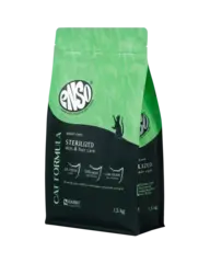 ENSO CF Sterilized сухой корм для стерилизованных кошек кролик/малина 1,5 кг