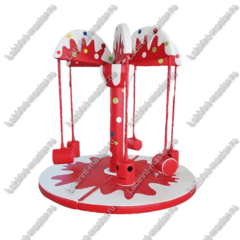 Электрическая карусель детская 4KIDS "Арбузный коктейль"