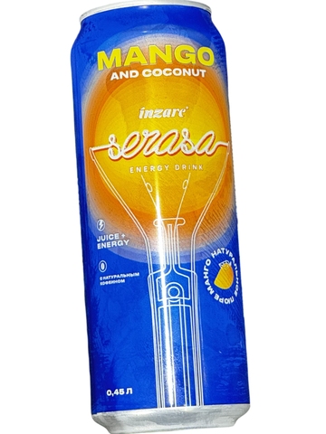 Напиток энергетический Serasa манго-кокос жб 0,45мл