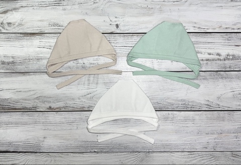 Чепчик однотонный д/детей (интерлок лапша)