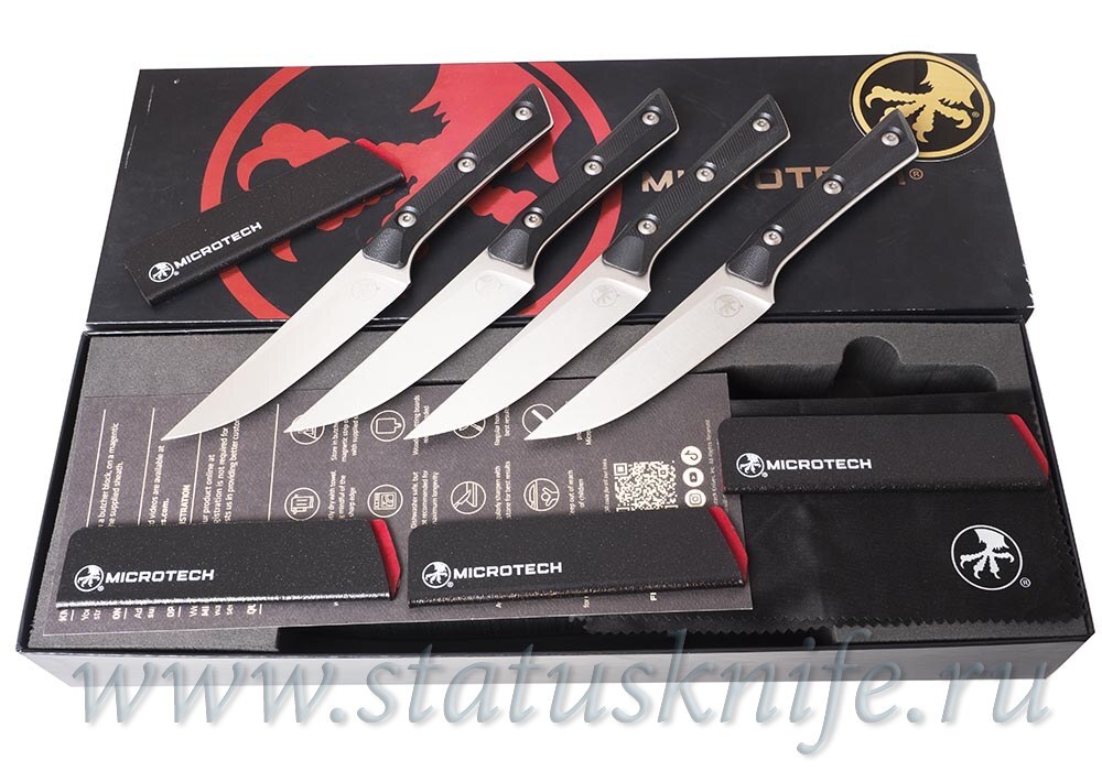 Сет Microtech Kitchen Steak Set 4 black classic
