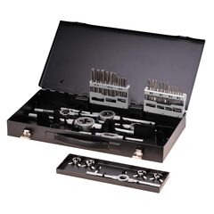 Набор метчиков и плашек M3-M12 37пр HSS-G Terrax by Ruko A245020