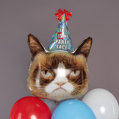 К Фигура, Голова, Сердитая кошка в колпаке, 35''/89 см, 1 шт.