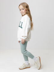 брюки  для девочки  КР 400085/голубой прибой к635