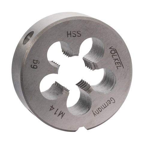 Плашка М14х2,0 DINEN22568 HSS 6g 38х14мм Volkel 27454