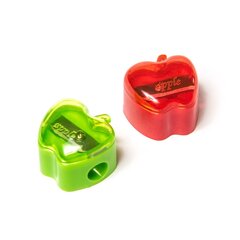 
          Точилка пластиковая Alingar "Яблоко", 1 отверстие, цвет ассорти, картонная упаковка
