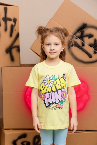 018_БК25 Футболка кор.рукав д/д, желтый