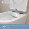 Aqueduto OVO0120 AQD OVO Унитаз подвесной 525*360 безободковый, сиденье с микролифтом, белый матовый