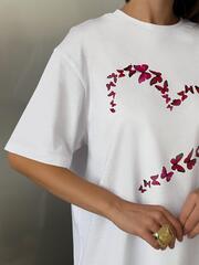 Футболка оверсайз с принтом длинная14