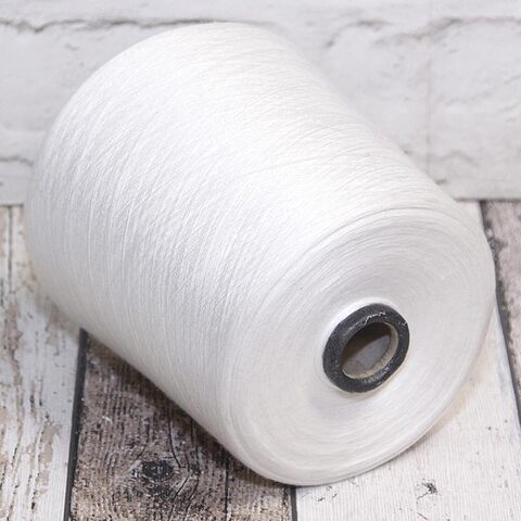 Смотка кашемир с шелком (30%) FAIR SILK 7*2/120 белый молочный